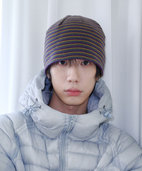211 Stripe Beanie (Dark Gray)