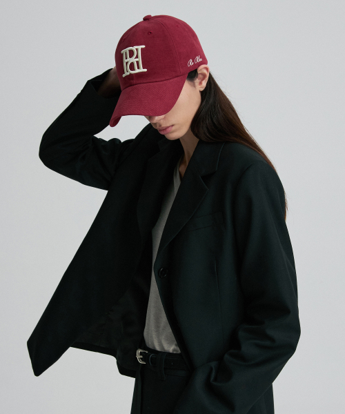 SYMBOL LOGO BALL CAP BURGUNDY