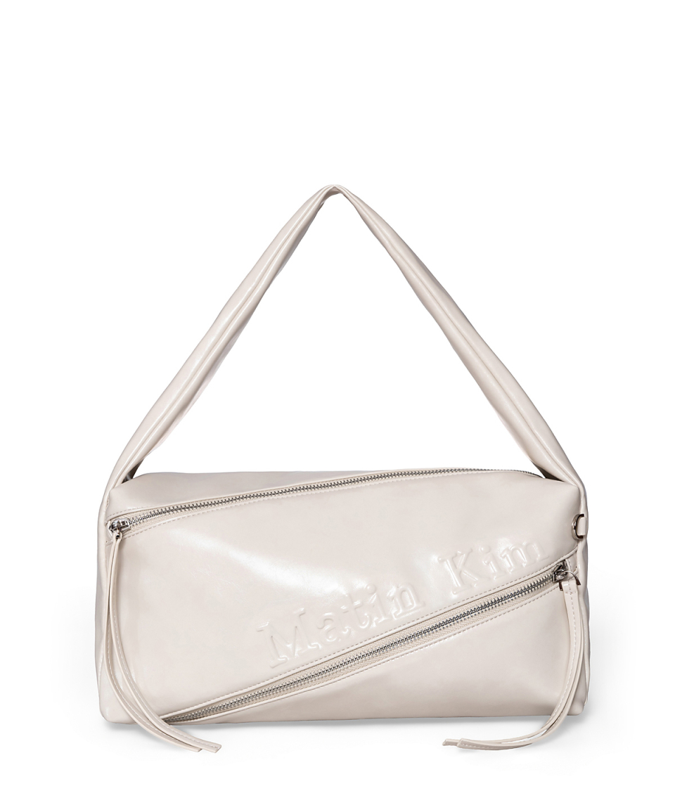 MUSINSA公式 | MATIN KIM PADDED DIAGONAL ZIPPER BAG IN IVORY