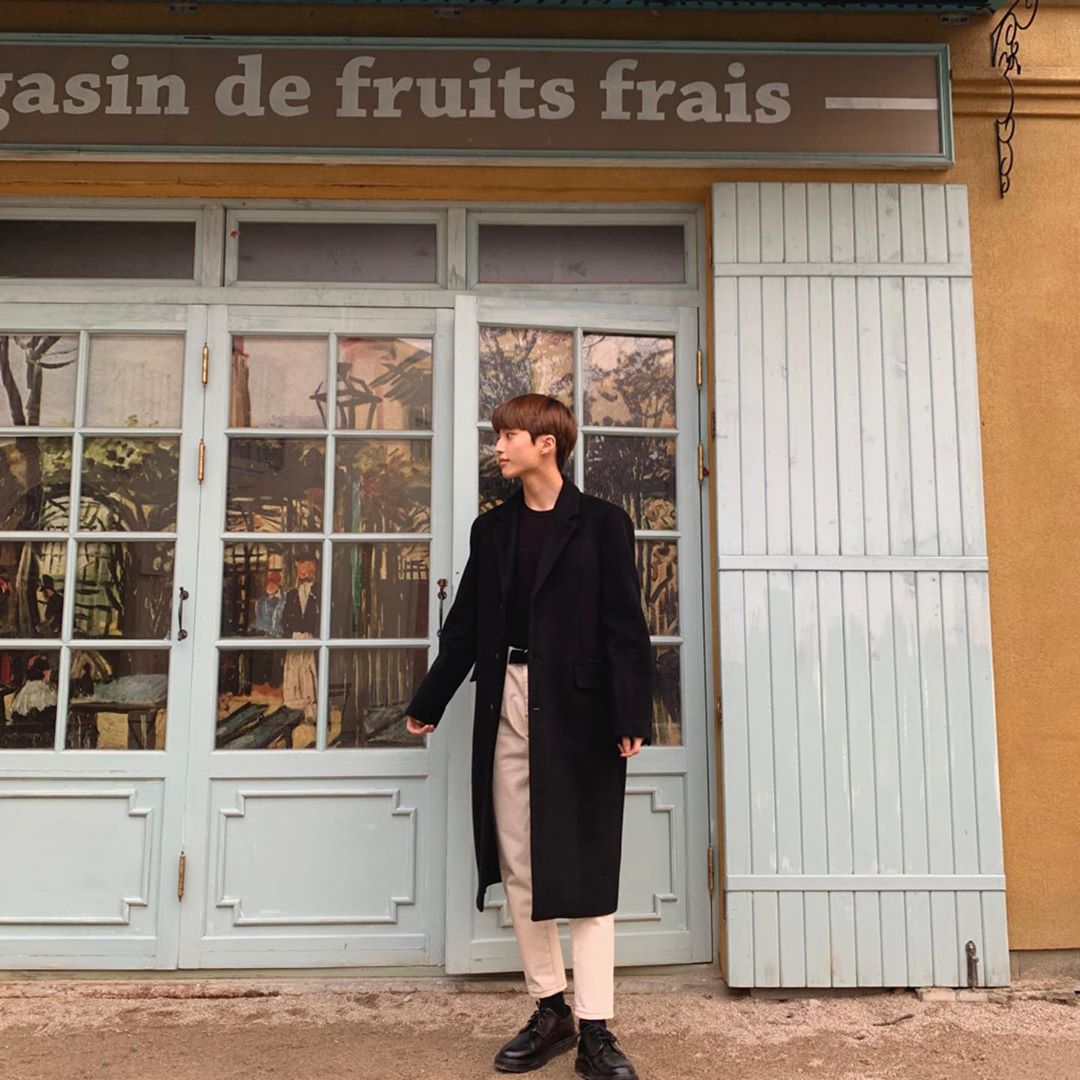 캐시미어 블렌드 오버사이즈 싱글 코트 [블랙]