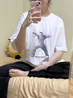 [엑서사이즈] 구름 반소매 티셔츠 화이트 후기