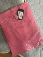 [어텐션로우] 숄더 컷 피그먼트 반팔 티셔츠 핑크 후기