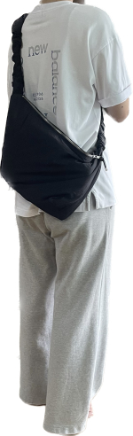 [조셉앤스테이시] Daily Shirring Bag M (ALL) Black
