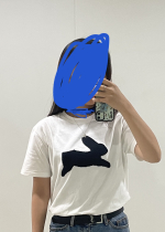 [서니드클럽] 래빗 반팔 티셔츠 화이트