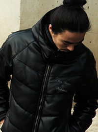 Gloss, artmatic + musinsa 합작 fake leather padding jacket