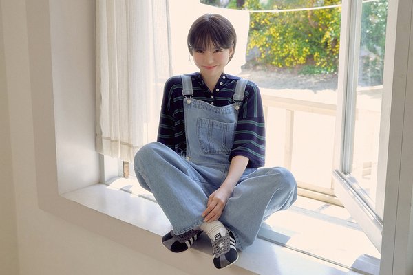 썸웨어버터(SOMEWHEREBUTTER) Combi Denim Overall - Middle