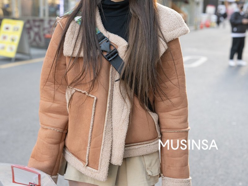 moussy F／MOUTON AVIATOR JACKET-