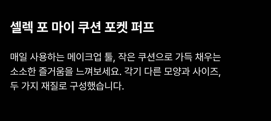 주머니에 쏙 들어가는 쿠션 팩트 주머니에 쏙 들어가는 쿠션 팩트