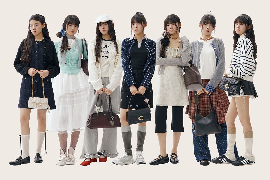 그로브(GROVE) EVIE CHECK COLLAR KNIT (DARK GRAY CHECK) - 사이즈