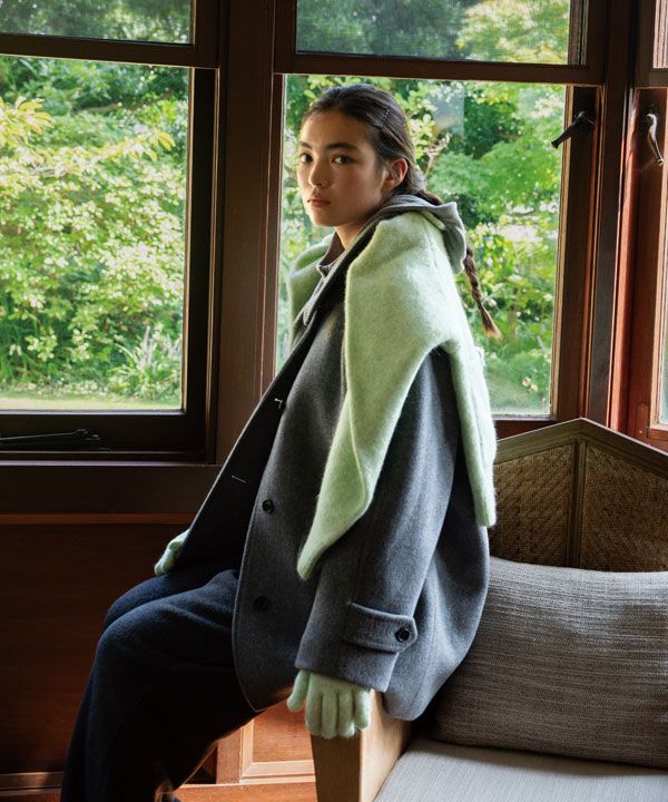 튜드먼트(TTUDEMENT) CLASSIC WOOL HALF COAT MELANGE GREY - 사이즈