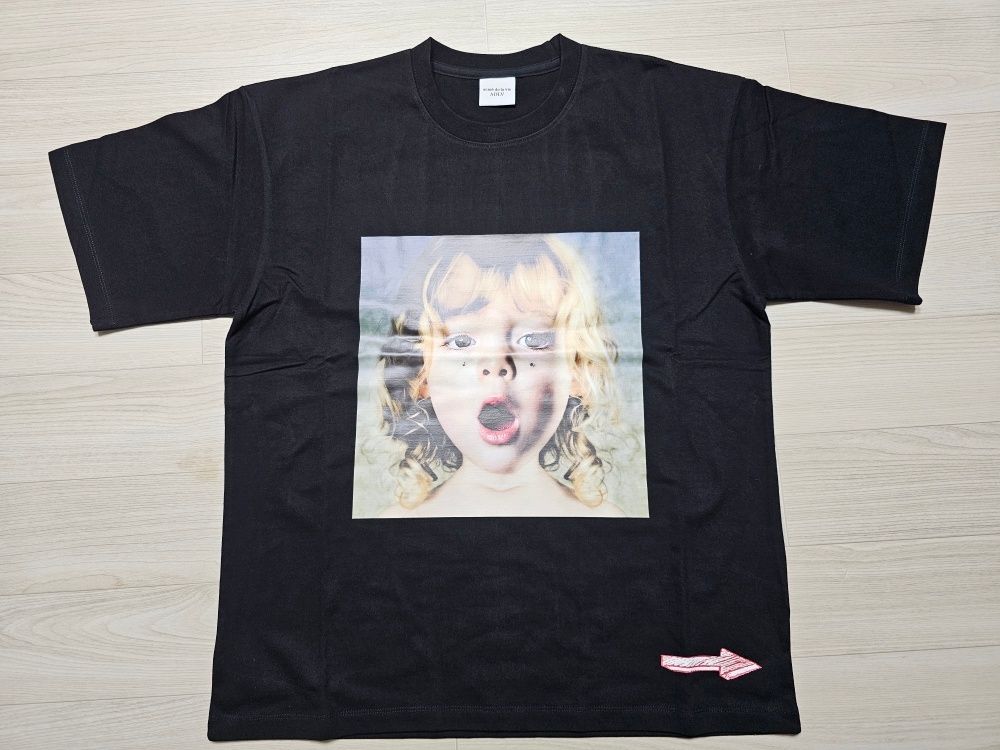 即納★acme de la vie★ADLV BABY FACE SHORT SLEEVE T-SHIRT acmé de la vie ADLV BABY FACE SHORT SLEEVE T-SHIRT BLACK