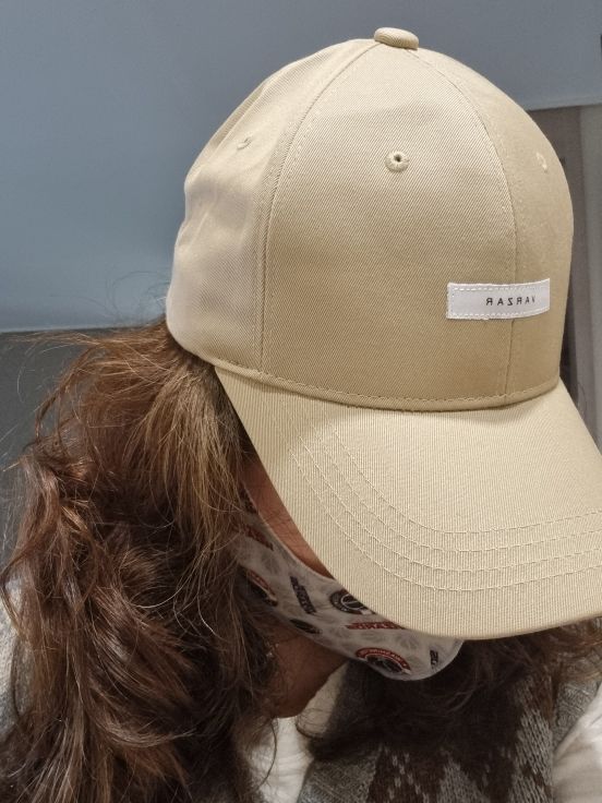MUSINSA | VARZAR [Unisex] Solid Label Overfit Ball Cap Beige