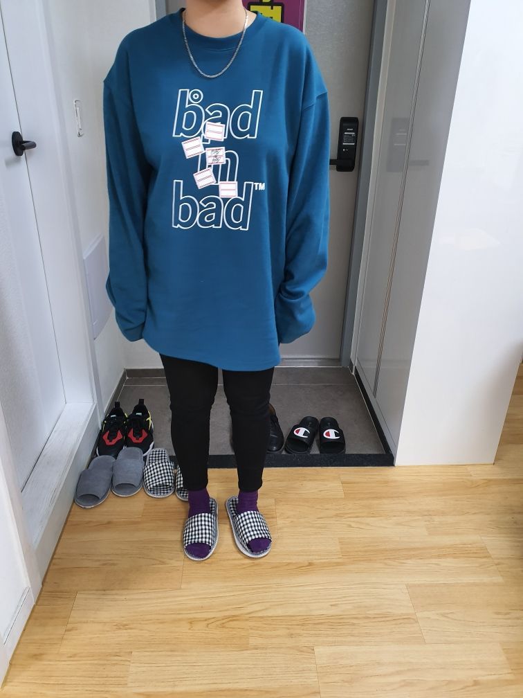 MUSINSA | BADINBAD MULTI LOGO LONG SLEEVE_GREEN