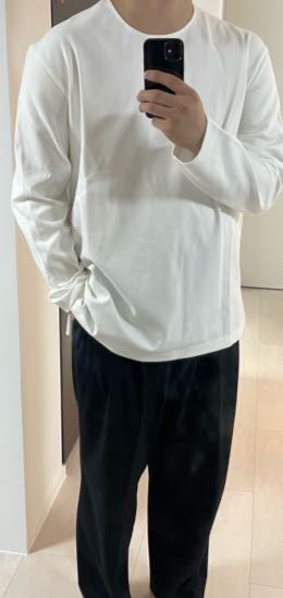 Tシャツ・カットソー *MUSINSA STANDARD* Ponte Crew Neck Long Sleeve T-Shirt Melan MUSINSA | MUSINSA STANDARD Ponte Crew Neck Long Sleeve T