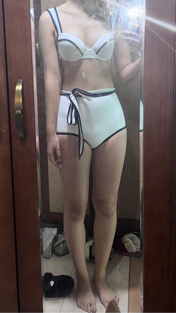 AGNEL ■ Swan Bikini High Waist Briefs MUSINSA | AGNEL White Swan Bikini High Waist Briefs