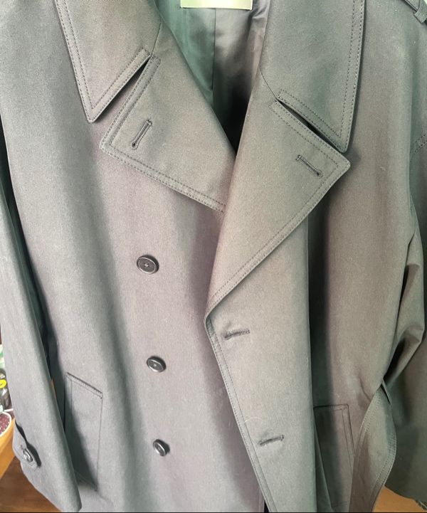 MUSINSA | INSILENCE Oversize Trench Coat BLACK