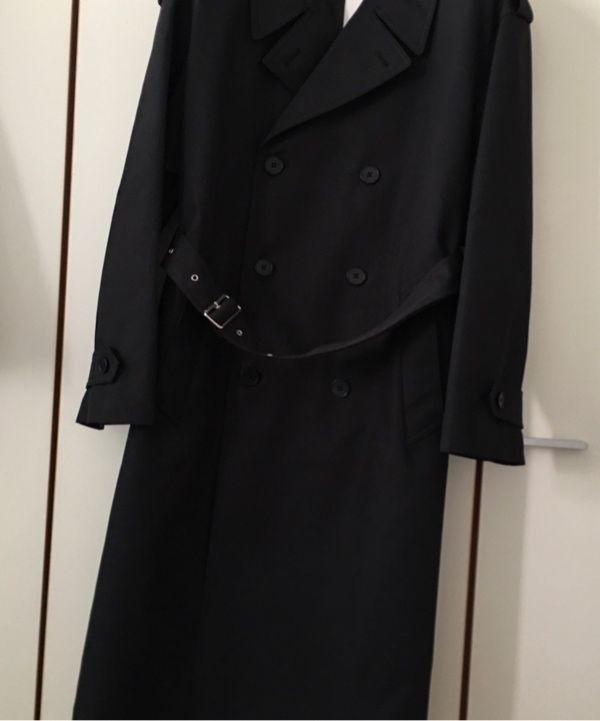 MUSINSA公式 | INSILENCE Oversize Trench Coat BLACK