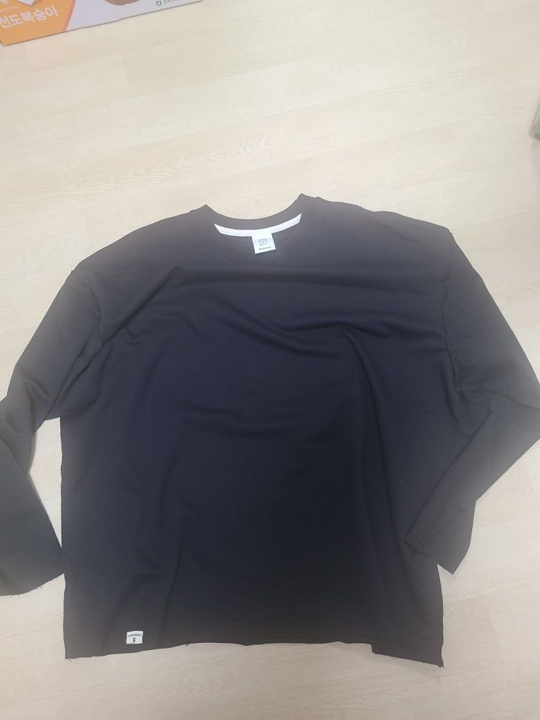 ★【A NOTHING】★VINTAGE P. DYEING CUT-OUT BOX 1/2 TE.E★ VINTAGE P. DYEING CUT-OUT 1/2 BOX TEE (Black) - A NOTHING