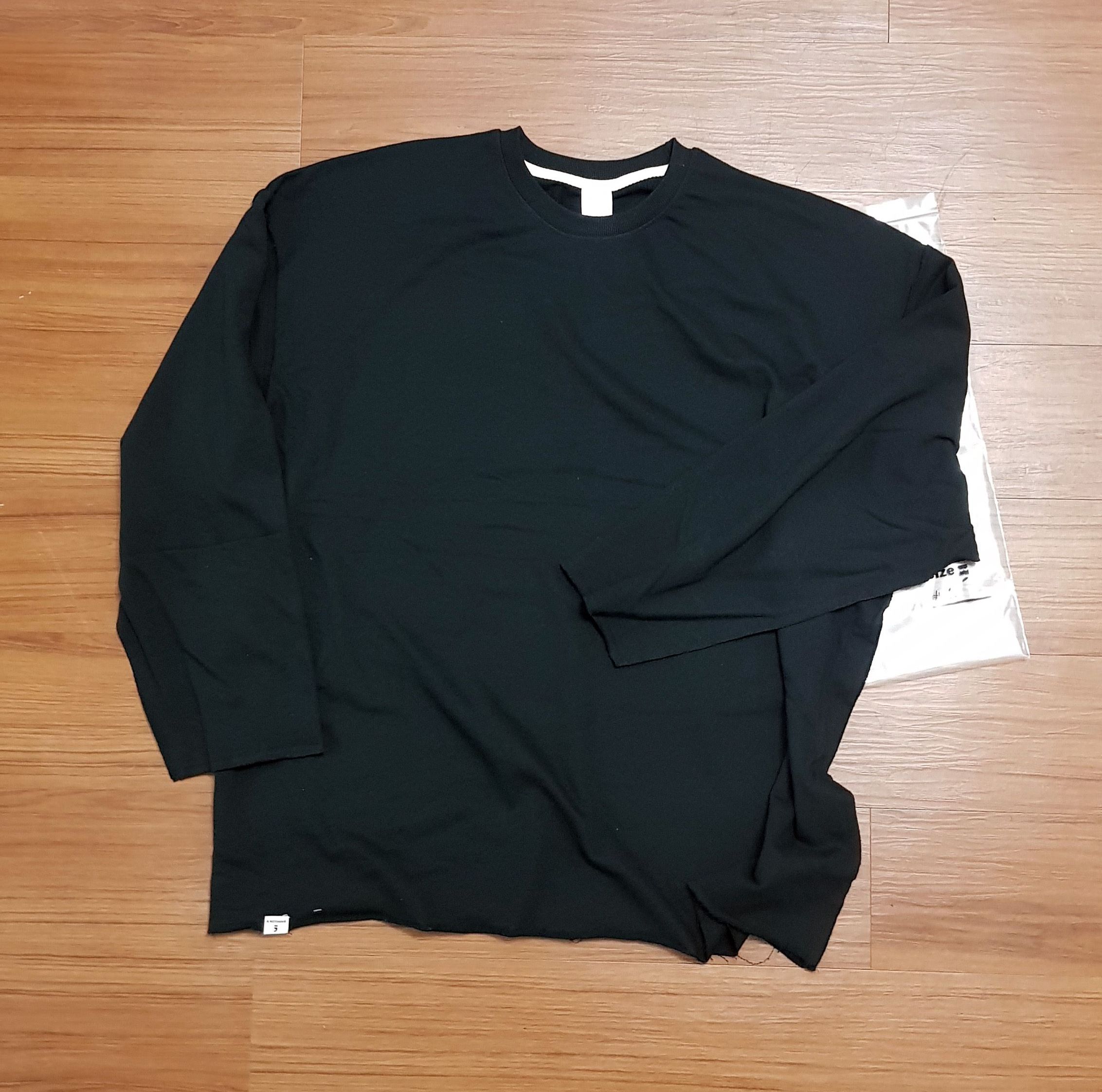 MUSINSA | A NOTHING VINTAGE P. DYEING CUT-OUT BOX TEE (Black)