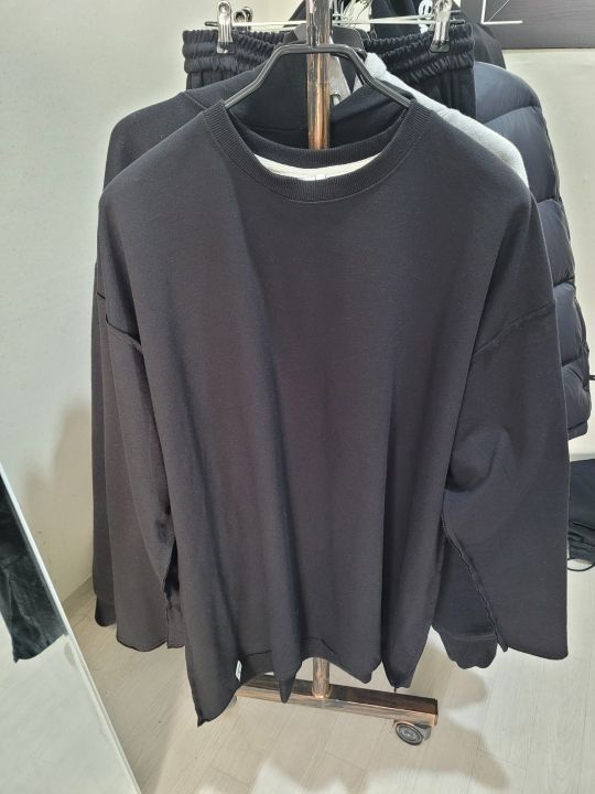 MUSINSA | A NOTHING VINTAGE P. DYEING CUT-OUT BOX TEE (Black)