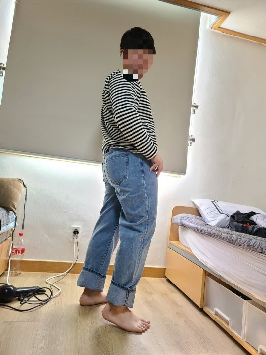 ★MUSINSA STANDARD★ Indigo Straight Denim Pants Medium MMCN MUSINSA | MUSINSA STANDARD WIDE DENIM PANTS [DEEP INDIGO]