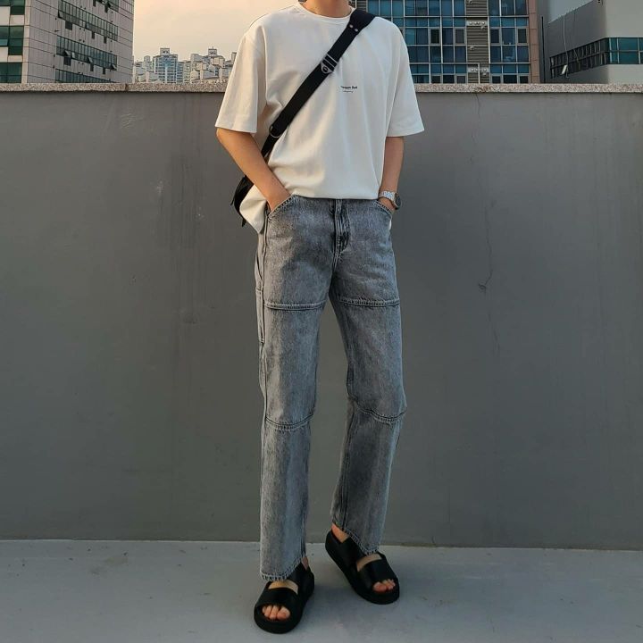 MUSINSA | MAISON MINED WHITE SPREAD CARPENTER DENIM