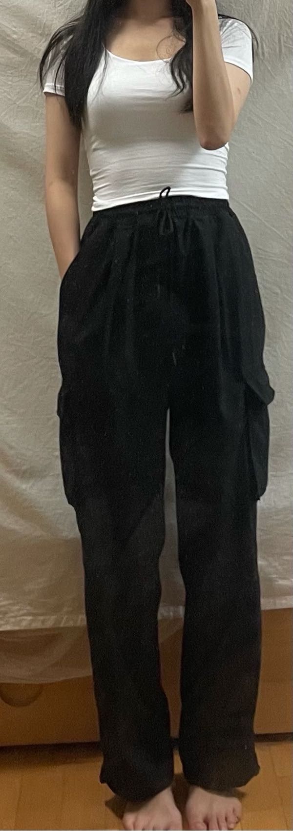 デニム・ジーパン NOT4NERD Wide String Cargo Slacks Pants Charcoal PT024CH NOT4NERD] Wide String Cargo Slacks Pants☆関税/送料込