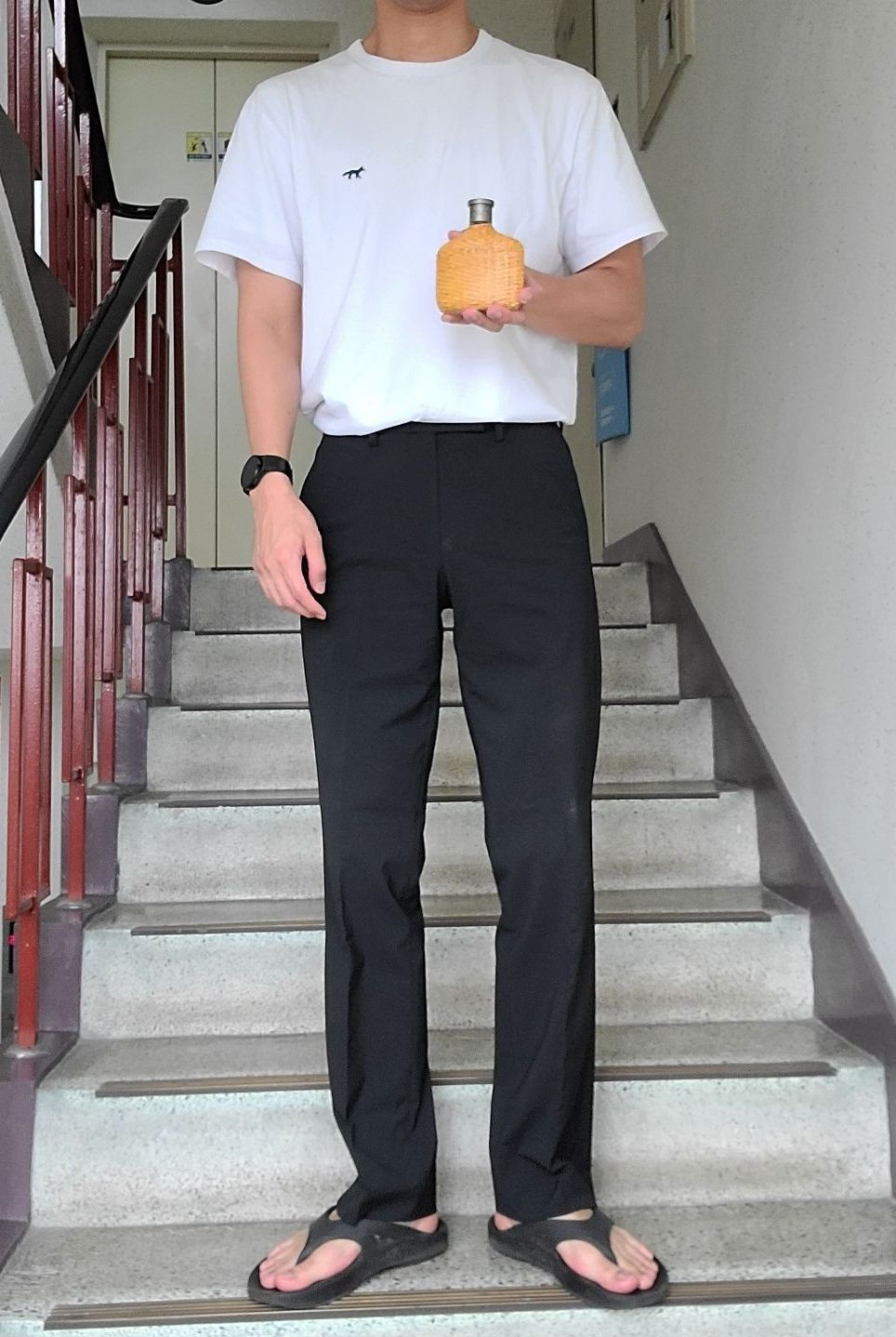 【MODERNIF】Summer Banding Semi-Wide Slacks MUSINSA | BOUNDARY Banding semi-wide basic slacks