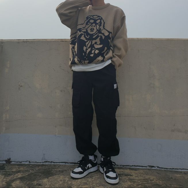 MUSINSA | CRITIC SCOUTS BOY KNIT CHARCOAL