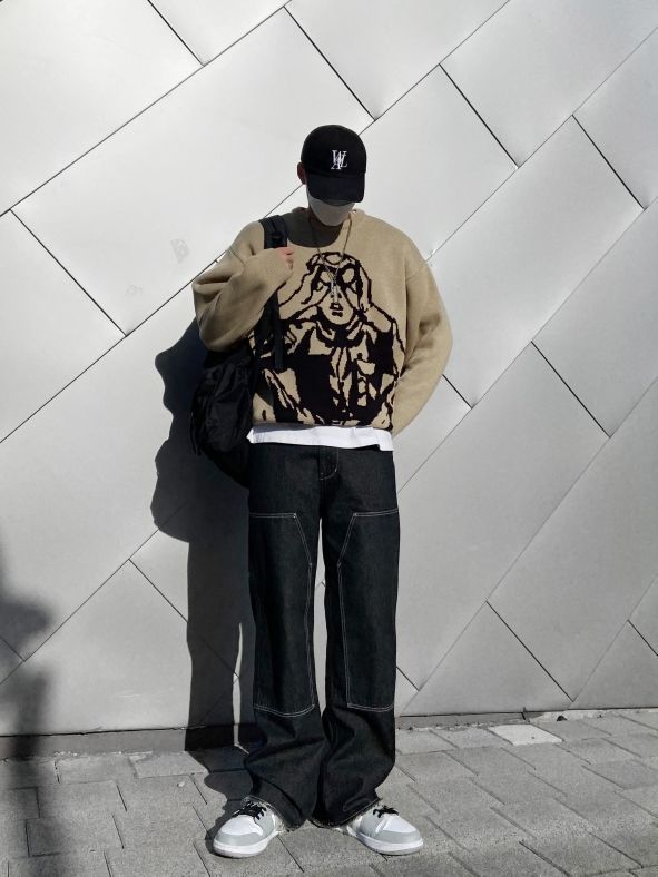 MUSINSA | CRITIC SCOUTS BOY KNIT CHARCOAL