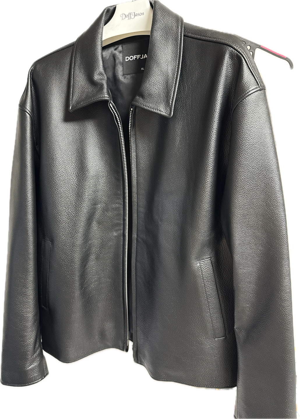 MUSINSA公式 | DOFFJASON 牛革セミオーバーシングルライダージャケット
