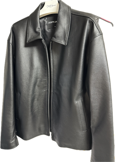 MUSINSA公式 | DOFFJASON 牛革セミオーバーシングルライダージャケット