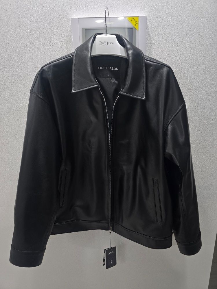 MUSINSA | DOFFJASON OVERSIZED LAMBSKIN SINGLE BREASTED JACKET
