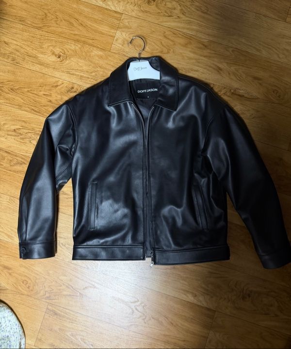 MUSINSA | DOFFJASON OVERSIZED LAMBSKIN SINGLE BREASTED JACKET