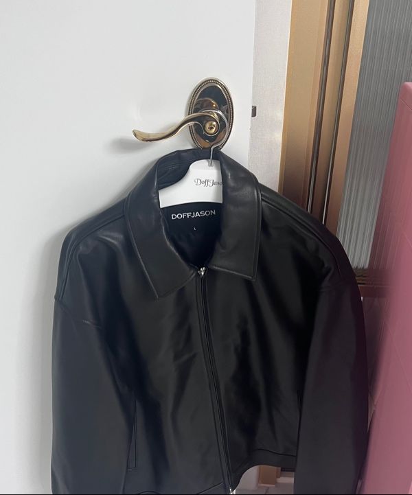 MUSINSA | DOFFJASON OVERSIZED LAMBSKIN SINGLE BREASTED JACKET