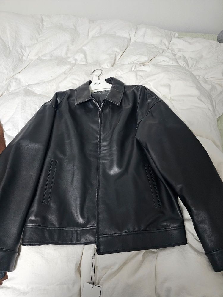 MUSINSA公式 | DOFFJASON オーバーフィットラムスキンシングルジャケット