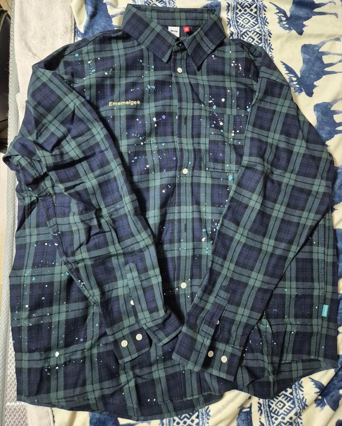 シャツ 87MM [Mmlg] FRONT S/P CHECK SHIRT 4FT1928 MUSINSA | MMLG [Mmlg] FRONT S/P CHECK SHIRT (GREEN)