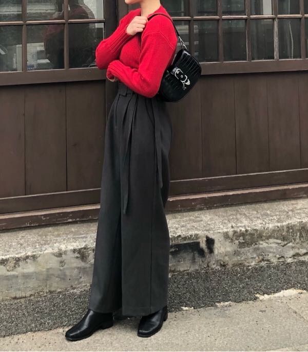★FANCY CLUB★ NF Leather Buckle Shoulder Bag BLK F910 NASTY FANCY CLUB | [NF] LEATHER BUCKLE SHOULDER BAG (BLK