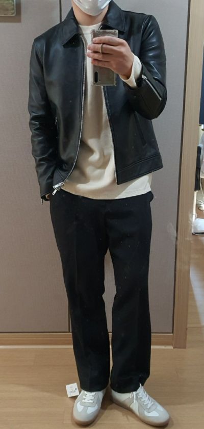 ジャケット・アウター MUSINSA STANDARD LAMBSKIN MOTORCYCLE MUSINSA | MUSINSA STANDARD LAMBSKIN BASIC MOTORCYCLE