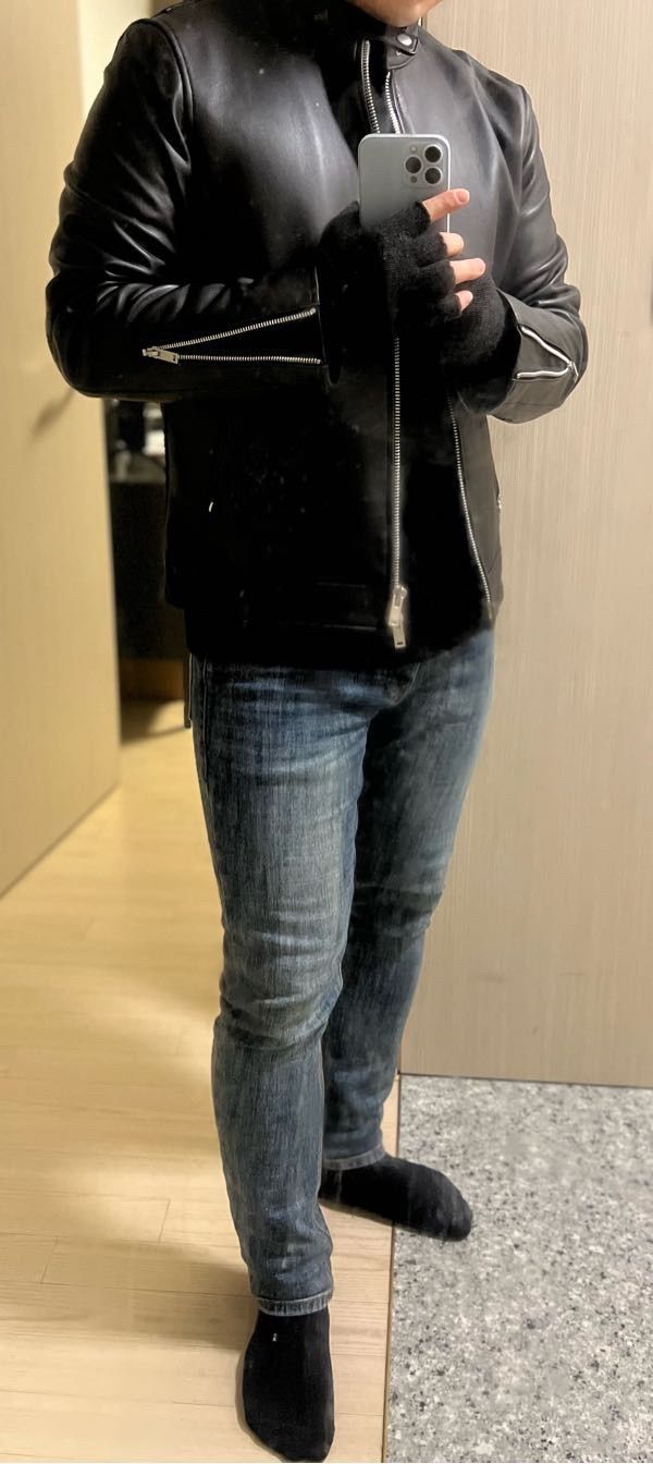 MUSINSA | MUSINSA STANDARD LAMBSKIN CAFE RACER JACKET_BLACK