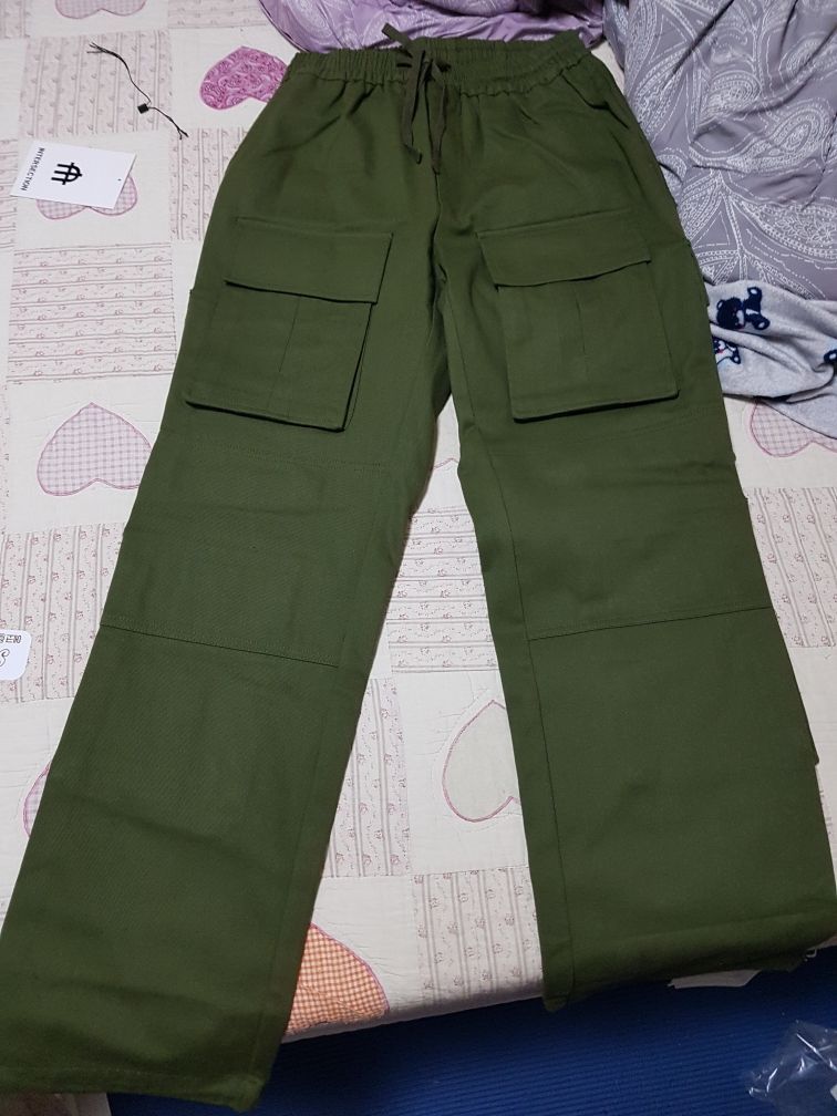 MUSINSA | INTERSECTION MULTI POCKET WIDE CARGO PANTS [KHAKI]