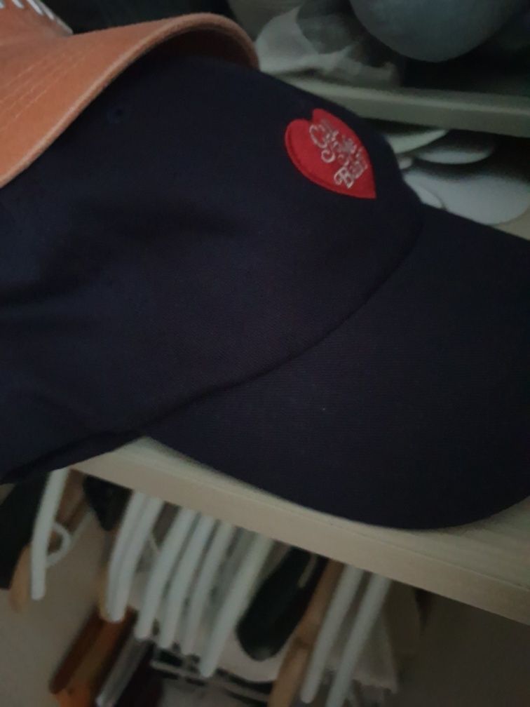 MUSINSA | CALL ME BABY Heart Embroidery Ball Cap (Navy)
