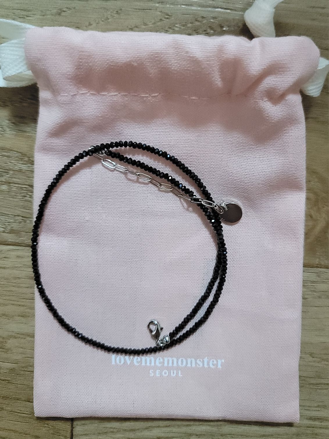 MUSINSA公式 | LOVE ME MONSTER Black Spinel Choker