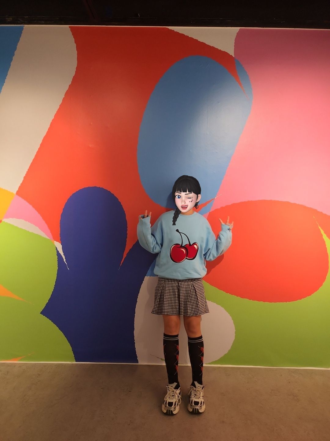 MUSINSA | KIRSH Big Cherry Sweatshirt KS [Sky]