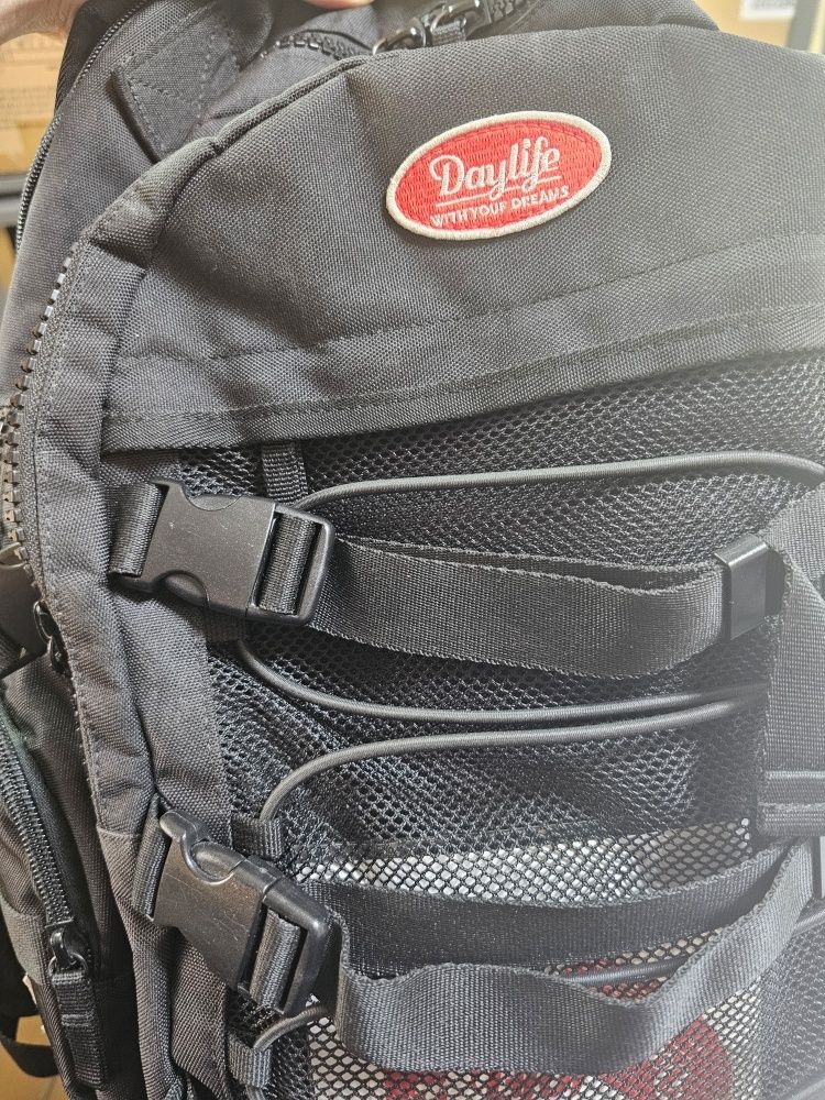 MUSINSA | DAYLIFE Double String Backpack (Black)