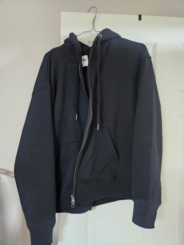 MUSINSA公式 | TOFFEE 2WAYスウェットフード集業（BLACK）