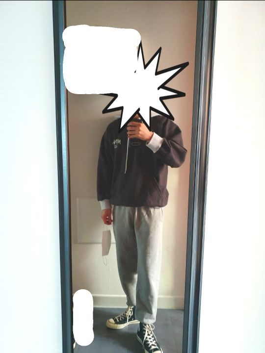 ★MAINBOOTH★Univ. Mix Heavy Hoody(1% MELANGE)★正規品/人気 ☆MAINBOOTH☆Univ. Mix Heavy Hoody(CHARCOAL)☆正規品/送料込