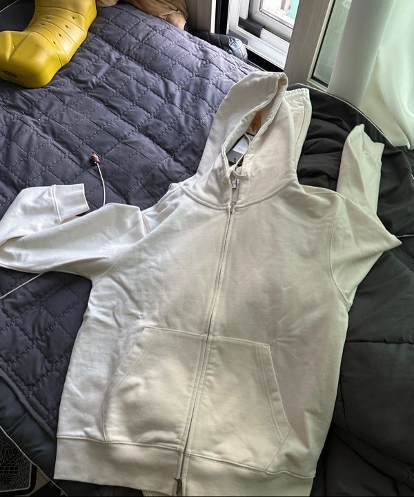 MUSINSA | MUSINSA STANDARD ZIP-UP HOODIE [CREAM]