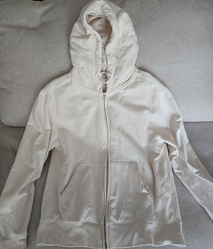 MUSINSA | MUSINSA STANDARD ZIP-UP HOODIE [CREAM]