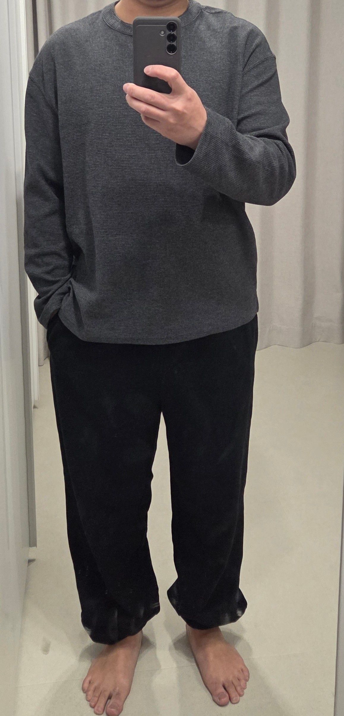MUSINSA公式 | MUSINSA STANDARD ワイドスウェットパンツ[ブラック]